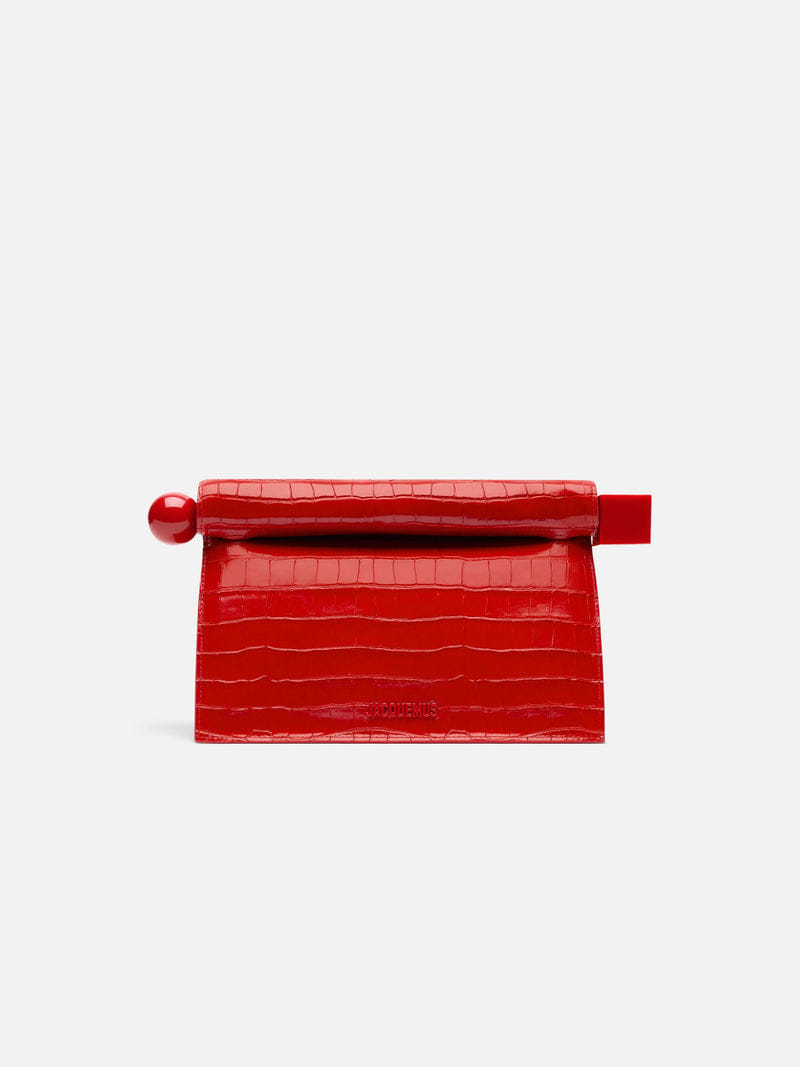Jacquemus LA Pochette Rond Carre Red