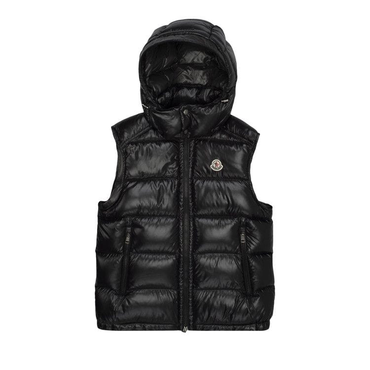 Moncler Bormes Shiny Puffer Vest Black