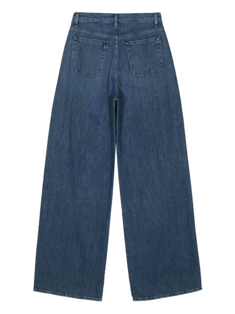 high-rise wide-leg jeans
