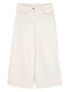 logo-embroidered cotton trousers