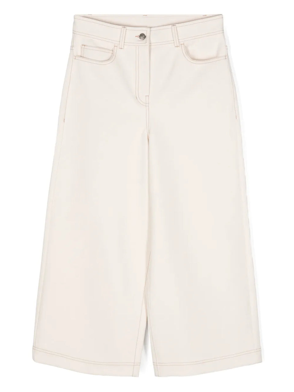logo-embroidered cotton trousers