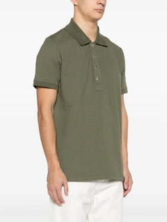jacquard cotton polo shirt