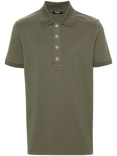 jacquard cotton polo shirt