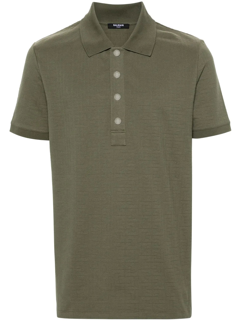 jacquard cotton polo shirt