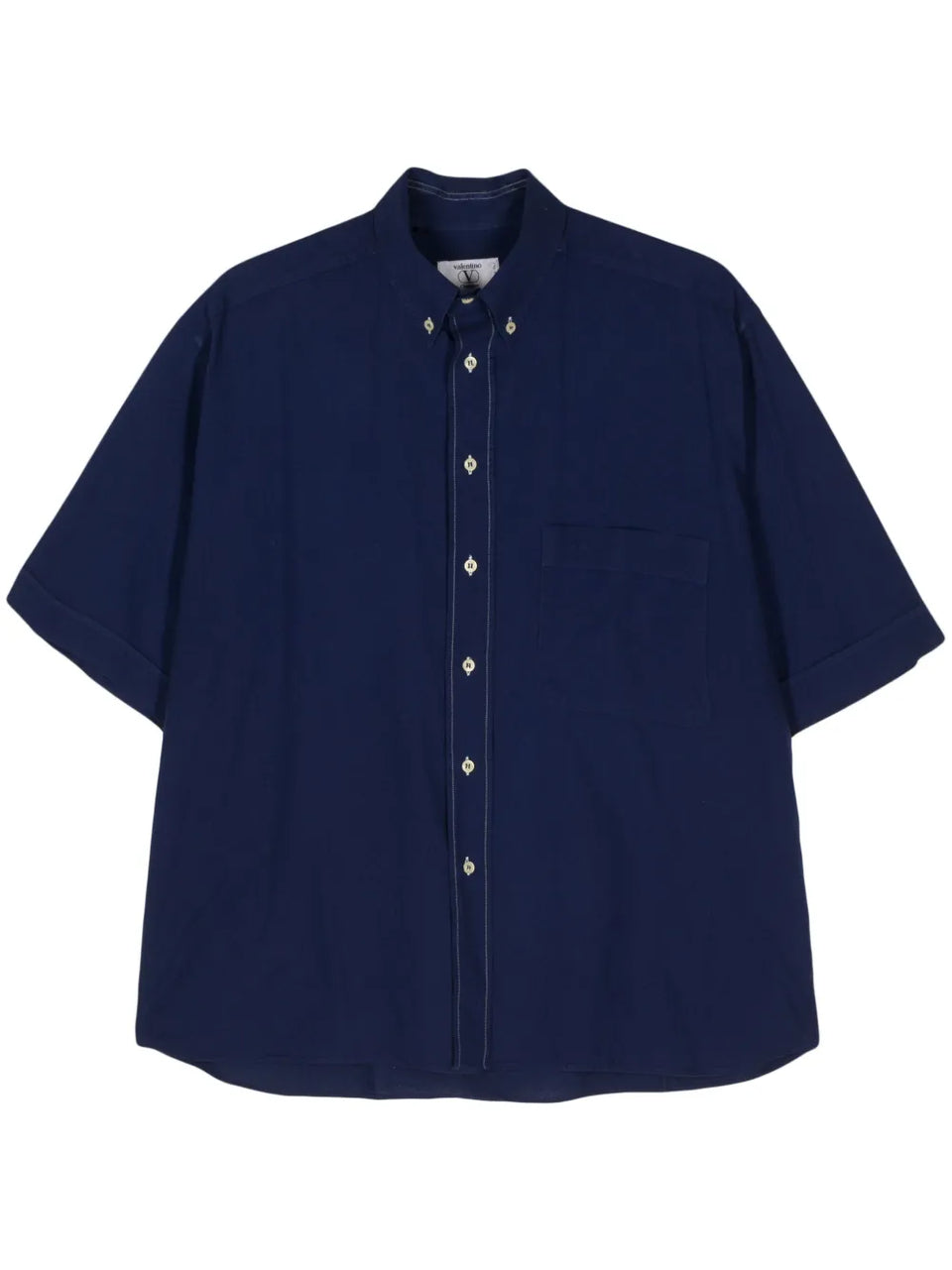 2000s VLogo-embroidery shirt