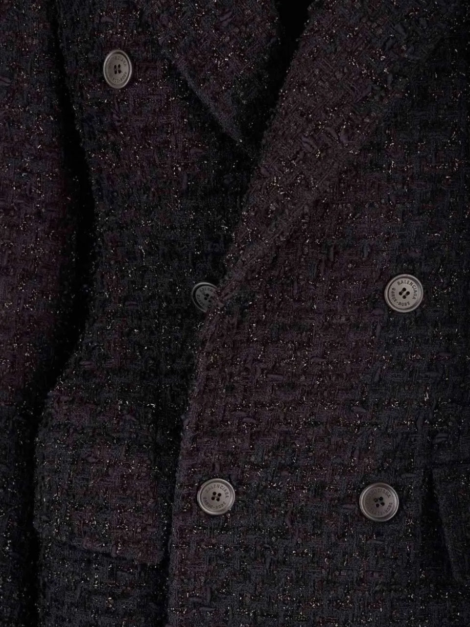 Hourglass tweed blazer