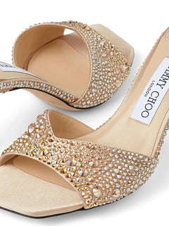 70mm Skye satin sandals