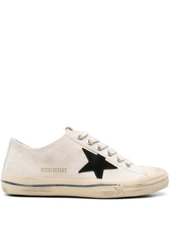 Star-patch canvas sneakers