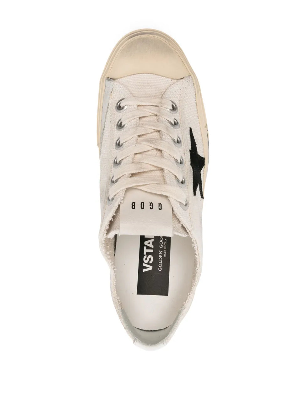 Star-patch canvas sneakers