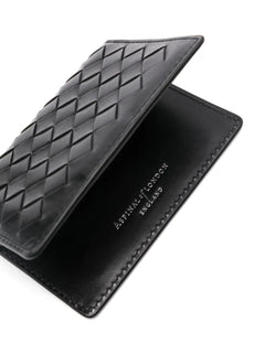 woven-design bi-fold cardholder