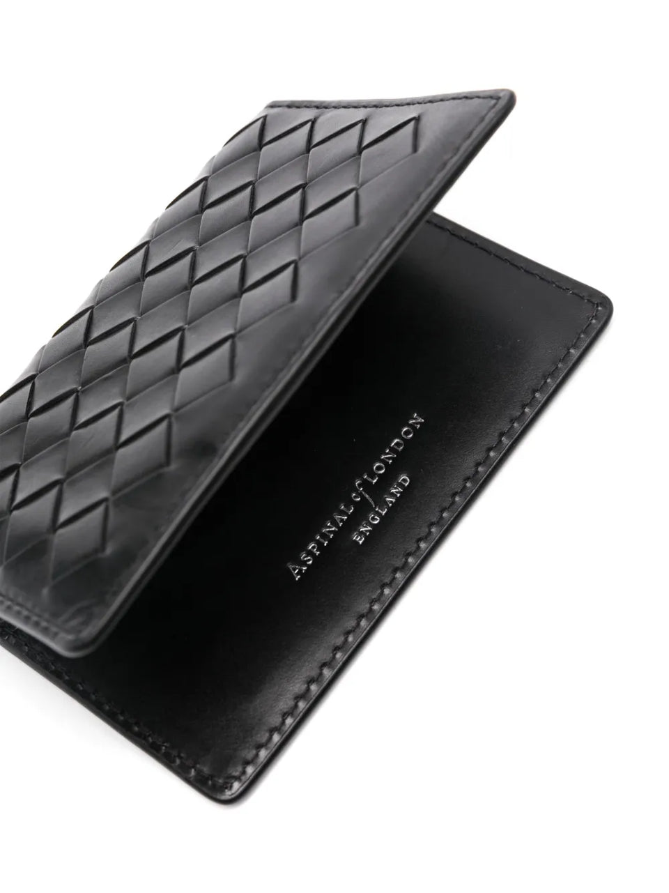 woven-design bi-fold cardholder