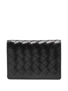 woven-design bi-fold cardholder