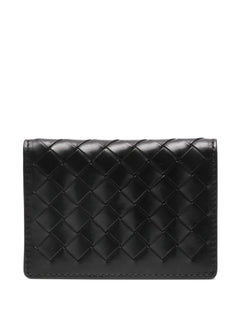 woven-design bi-fold cardholder