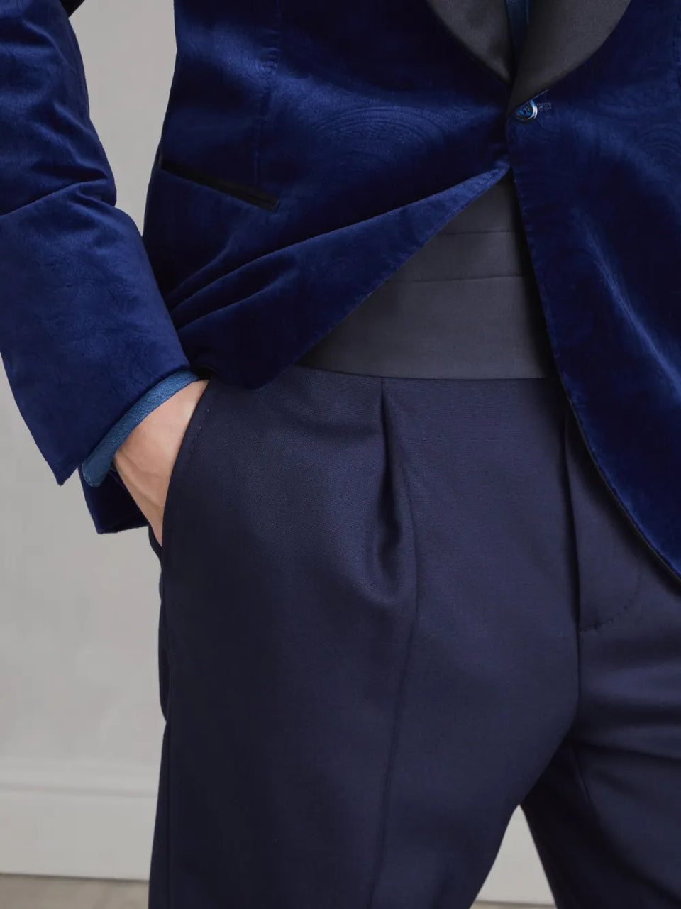 satin cummerbund