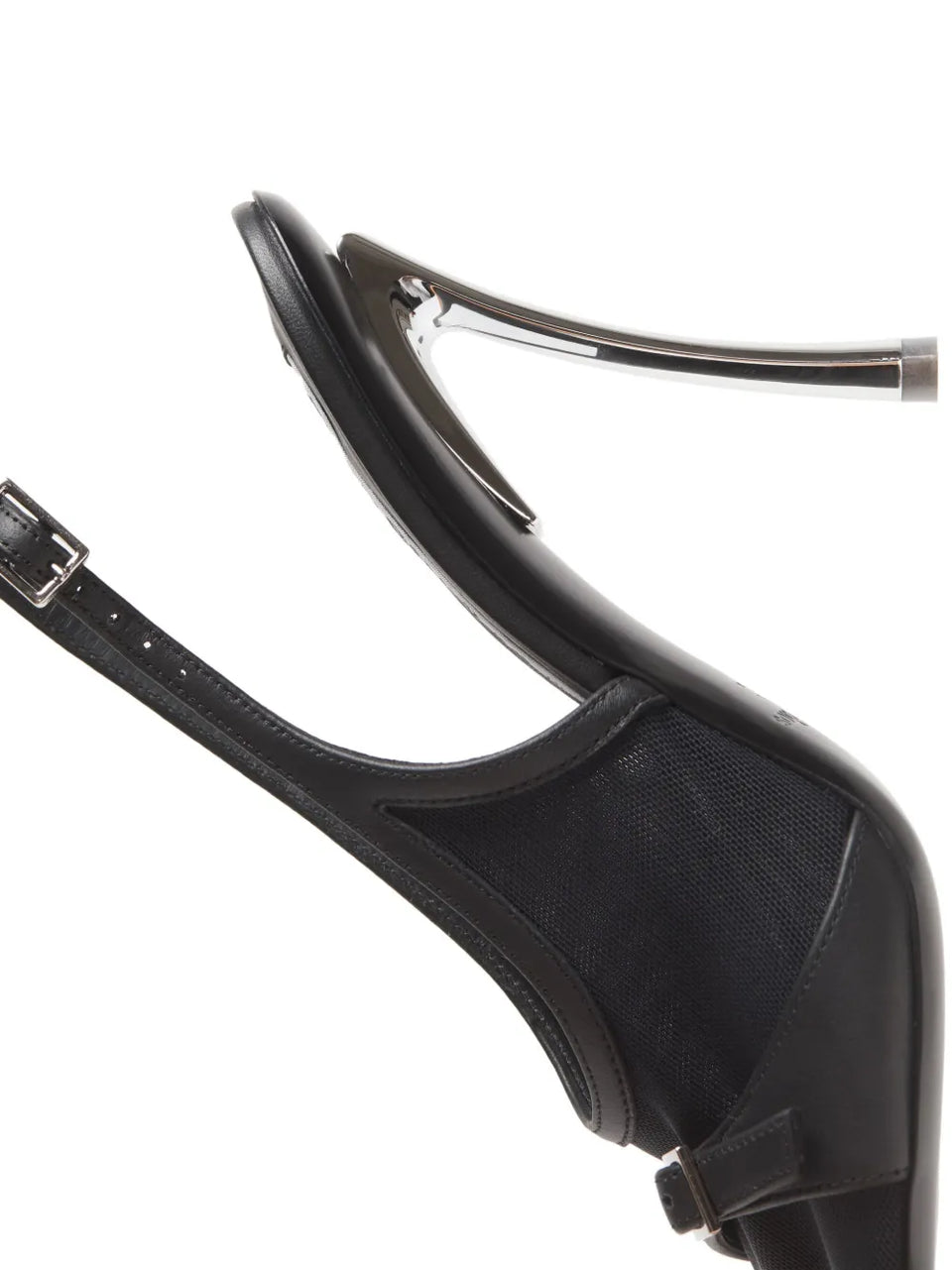 mesh-panelled sandals