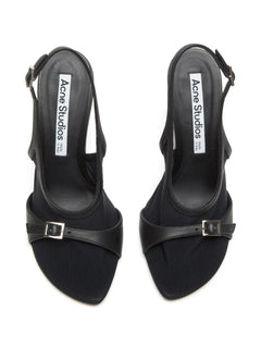 mesh-panelled sandals