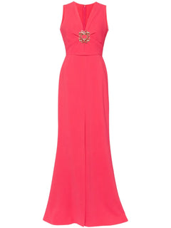 V-neck long dress