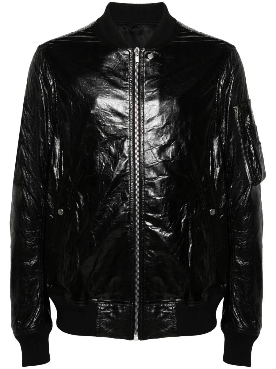 Classic Flight leather bomber jacket