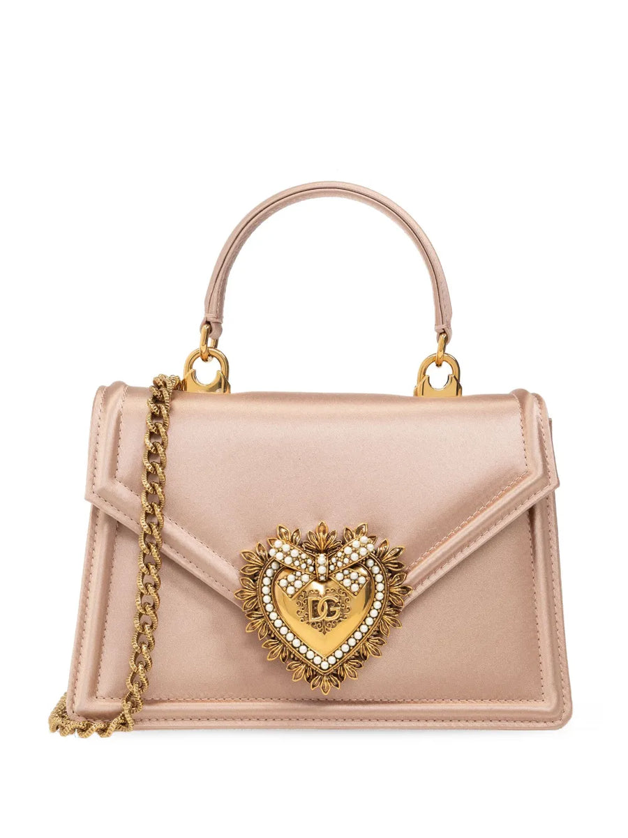 small Devotion satin tote bag