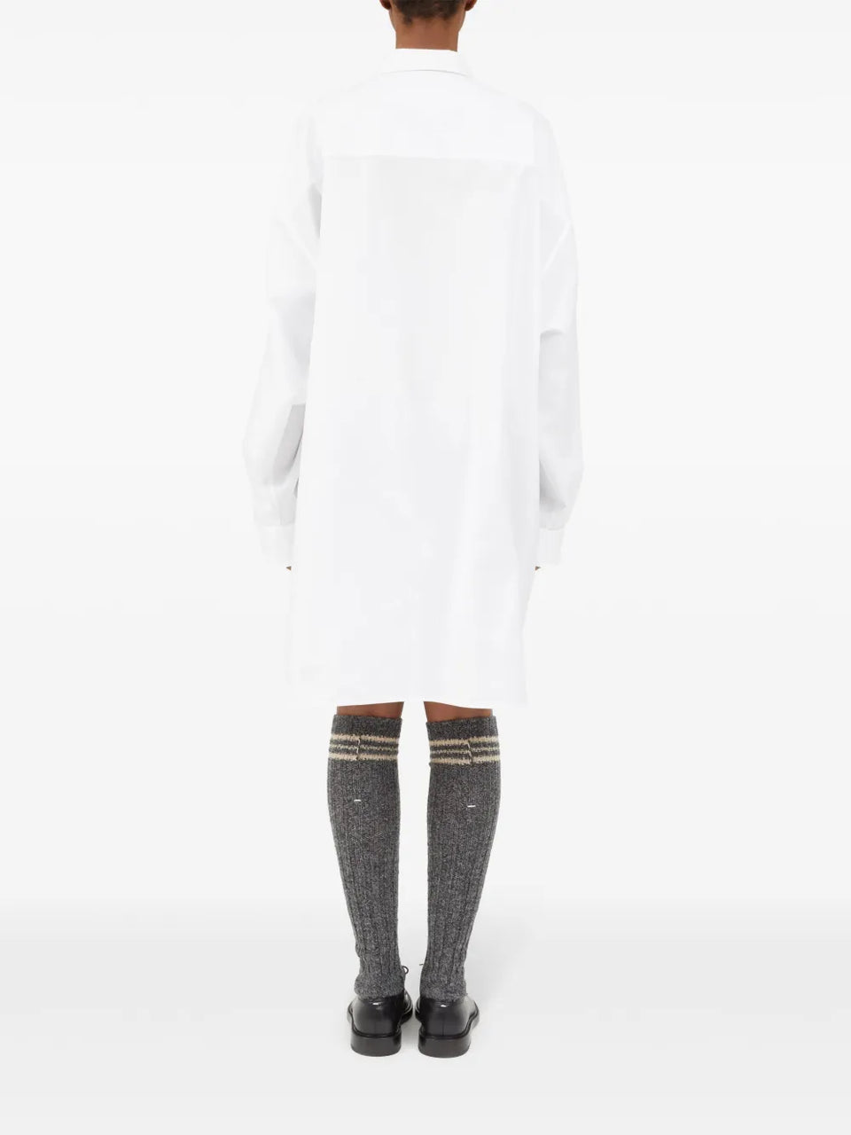 drop-shoulder cotton shirt