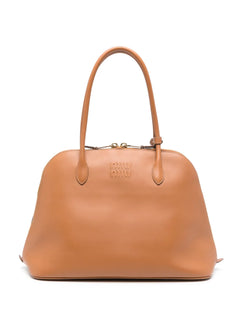 embossed-logo tote bag