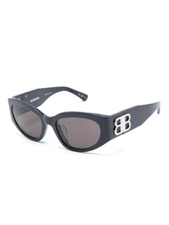 Bossy oval-frame sunglasses