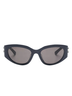 Bossy oval-frame sunglasses