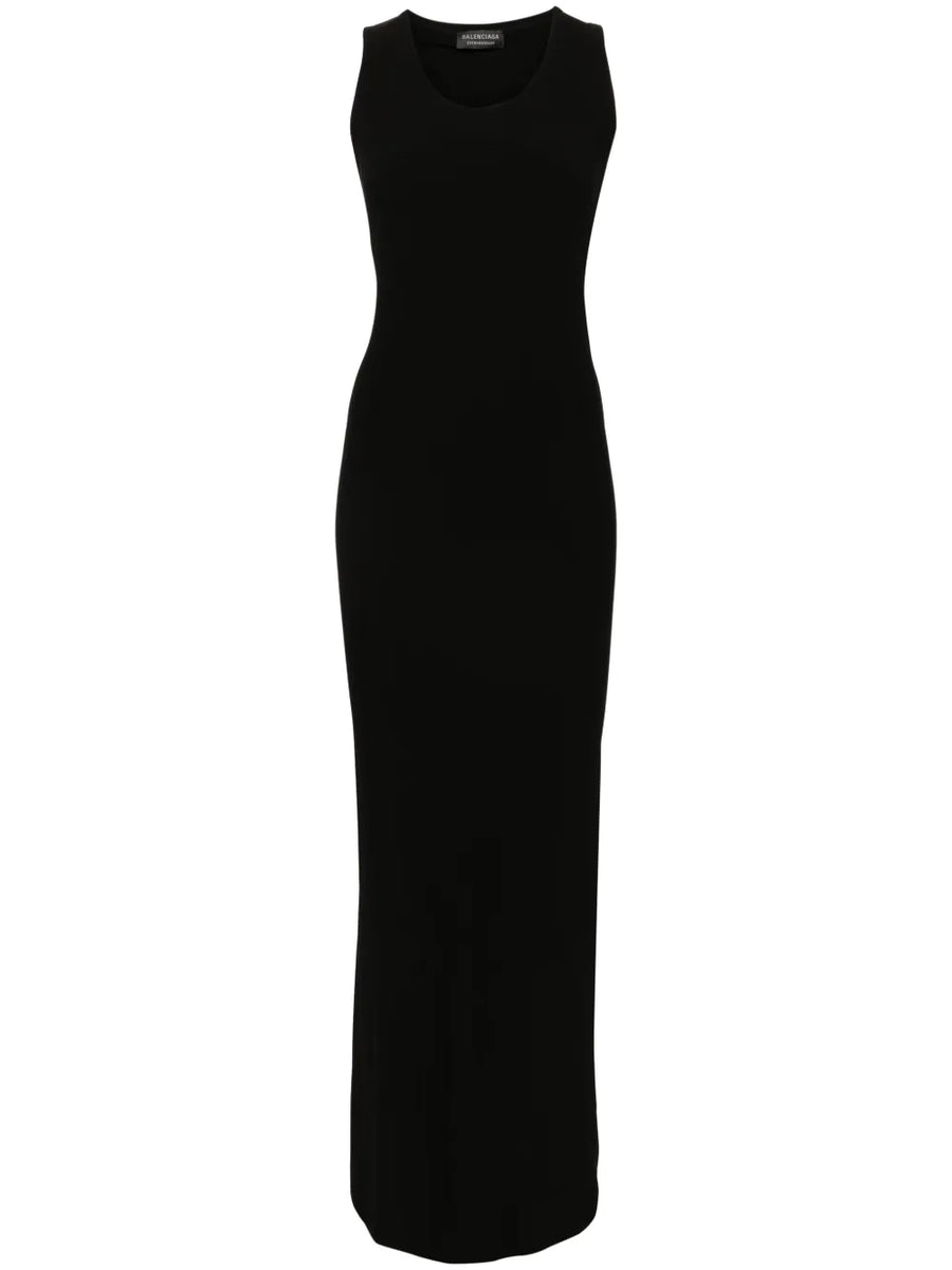 draped maxi dress