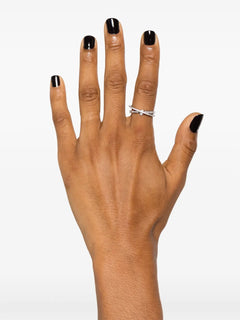 Hyperbola crystal-embellished ring