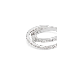 Hyperbola crystal-embellished ring