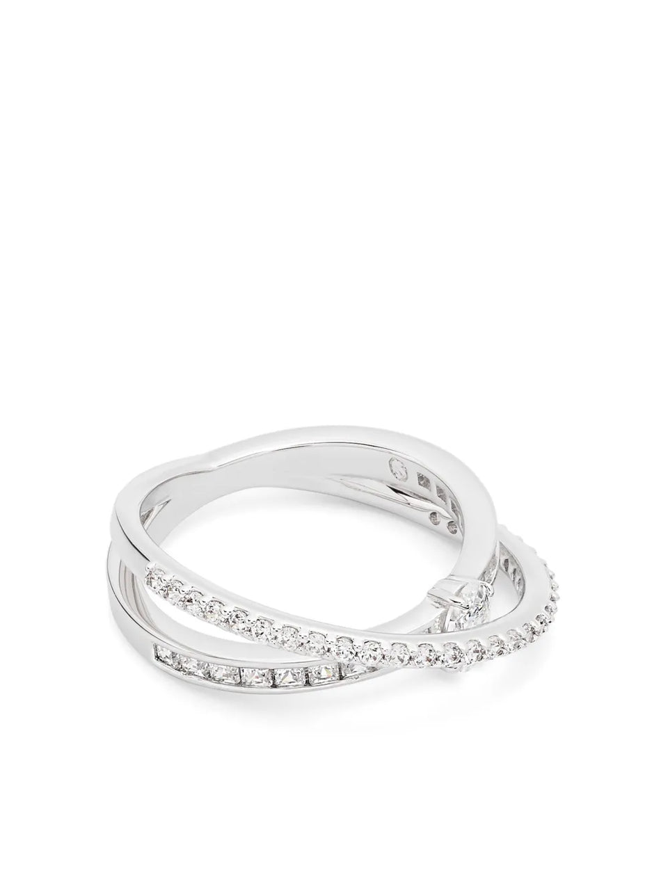 Hyperbola crystal-embellished ring