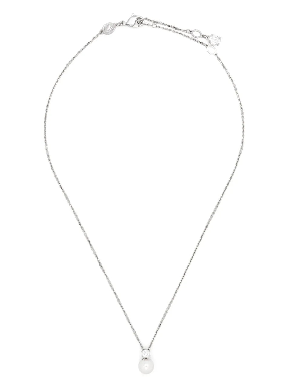 Matrix pearl-pendant necklace