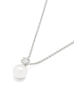 Matrix pearl-pendant necklace