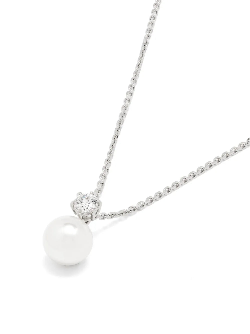 Matrix pearl-pendant necklace