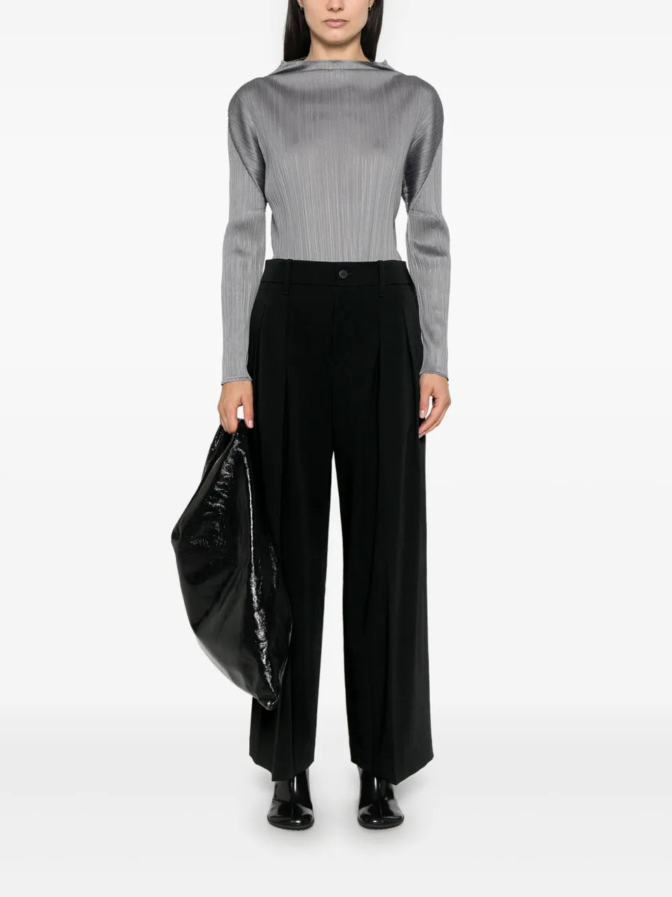 wool gabardine trousers