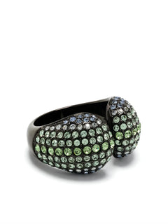 Sublima crystal-embellished cocktail ring