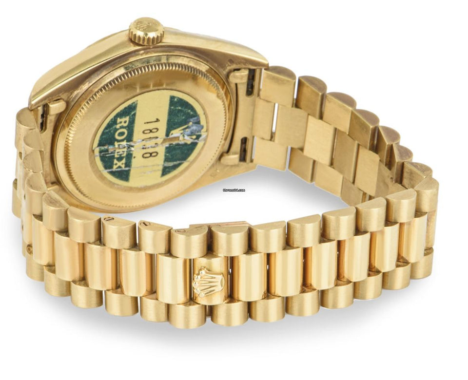 Rolex | Day-Date | 18038 | Yellow gold | 36mm mm | Yellow gold | Red | Automatic