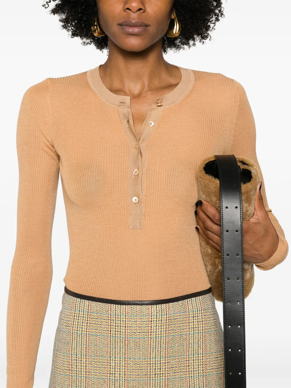 long-sleeve wool jumper