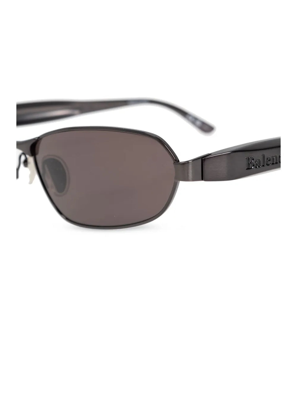 logo-engraved rectangle-frame sunglasses