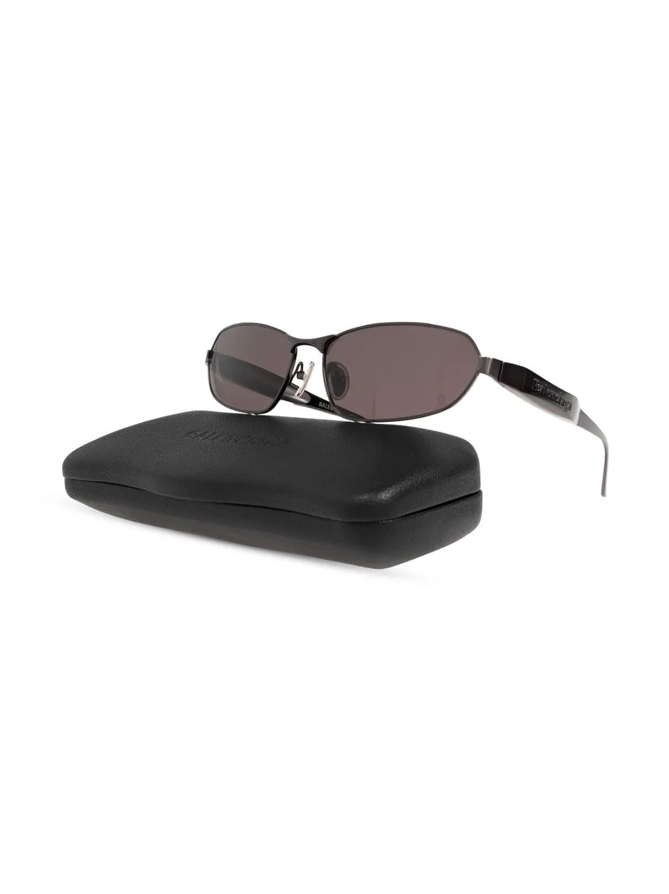 logo-engraved rectangle-frame sunglasses