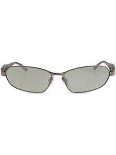 logo-engraved rectangle-frame sunglasses