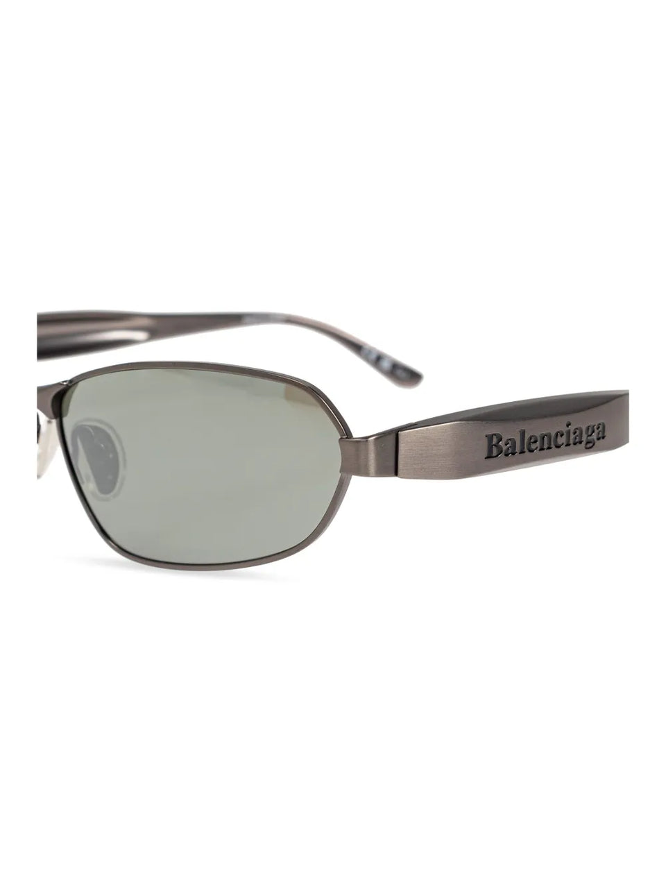 logo-engraved rectangle-frame sunglasses