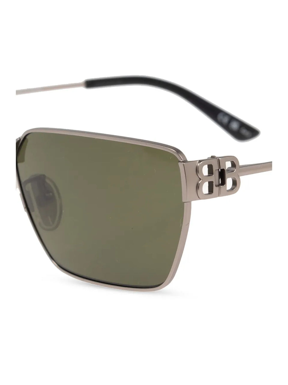 BB-plaque rectangle-frame sunglasses