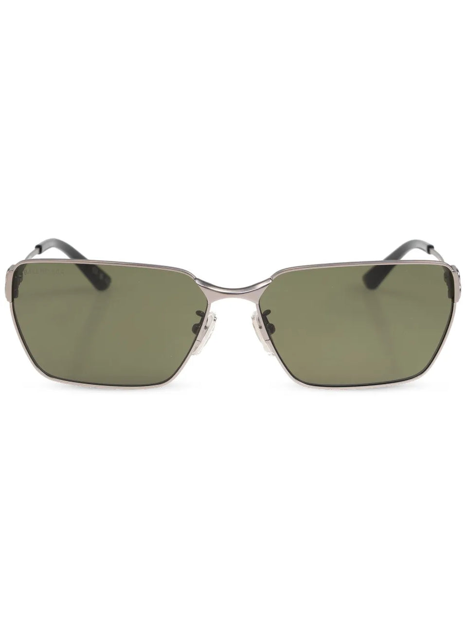 BB-plaque rectangle-frame sunglasses