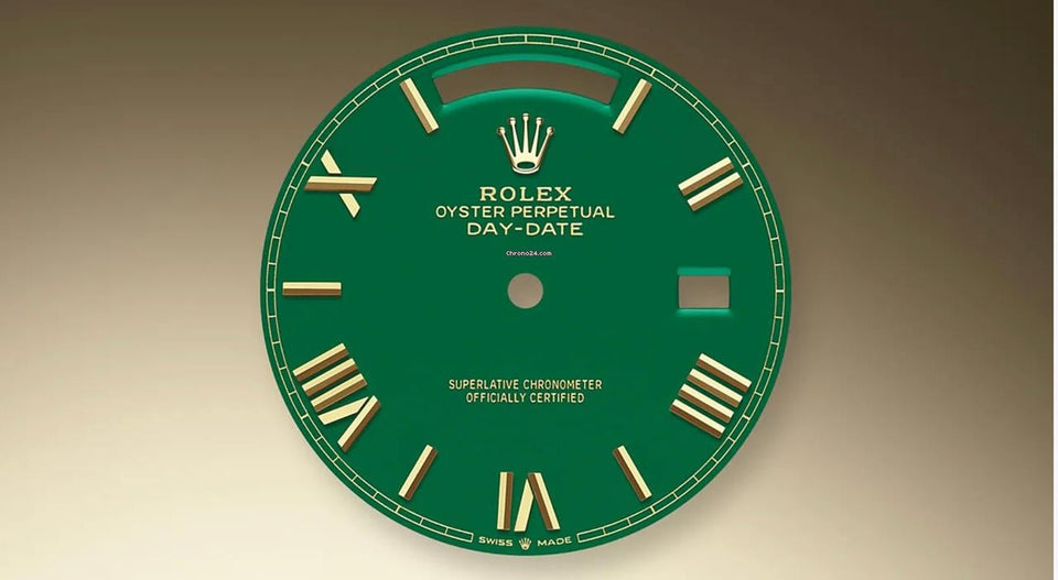 Rolex | Day-Date | 228348rbr | Yellow gold | Yellow gold | Green | Automatic