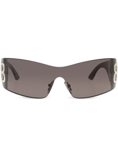 shield frame logo sunglasses
