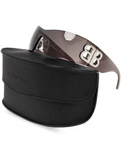 shield frame logo sunglasses