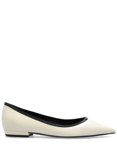 Double T-plaque ballerina shoes