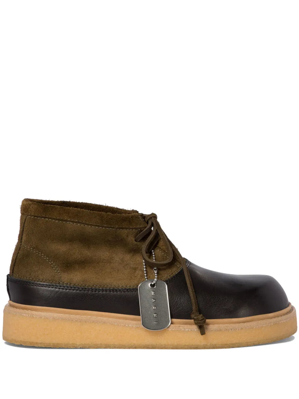logo-tag leather ankle boots