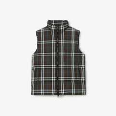 Check Puffer Gilet